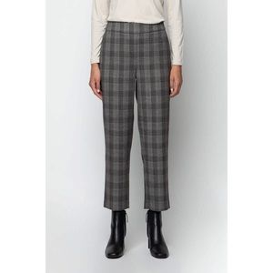 OAK + FORT Gray Plaid Pants